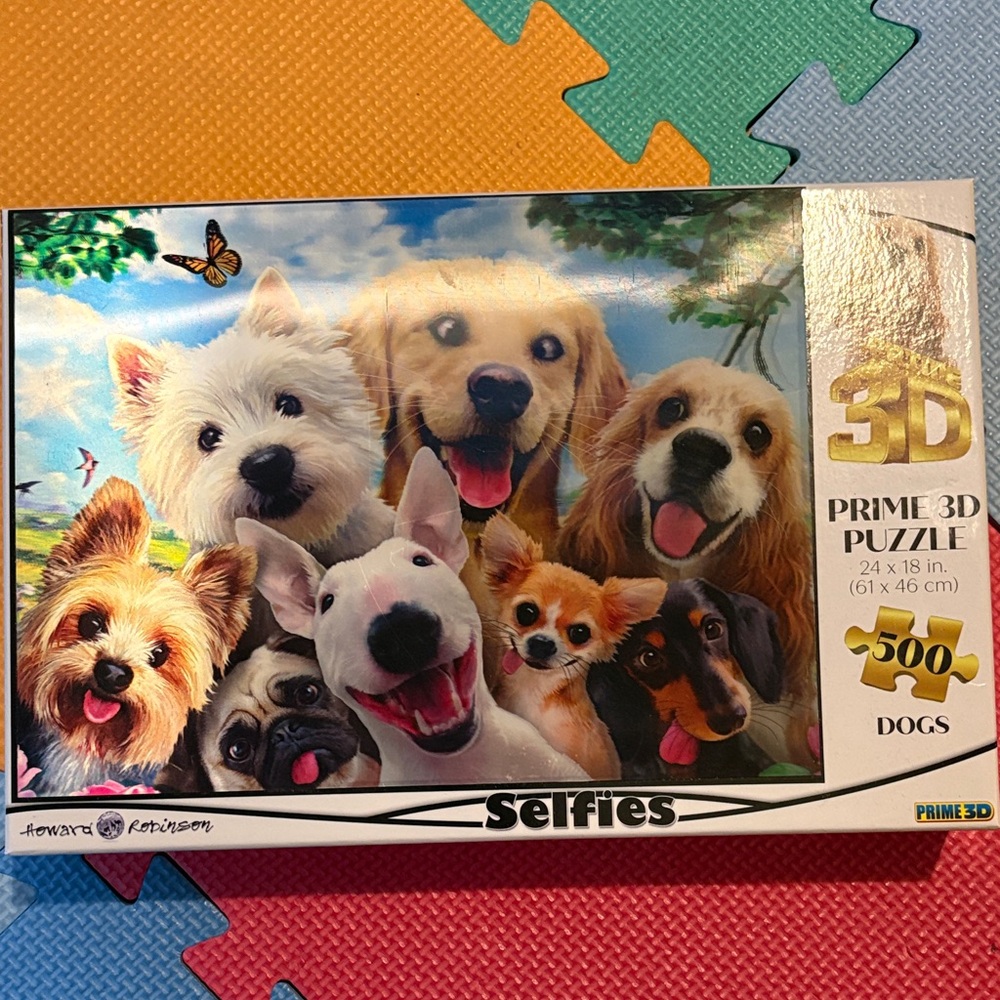 3D Puzzle with Dogs